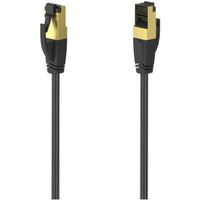 Hama Netwerkkabel, CAT-8, 40 Gbit/s, S/FTP afgeschermd, halogeenvrij, 1,50 m UTP kabel Zwart Hama Netwerkkabel, CAT-8, 40 Gbit/s, S/FTP afgeschermd, halogeenvrij, 1,50 m UTP kabel Zwart