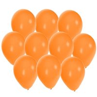 50x stuks Oranje party ballonnen 27 cm