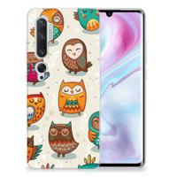 Xiaomi Mi Note 10 Pro | TPU Hoesje | Vrolijke Uilen