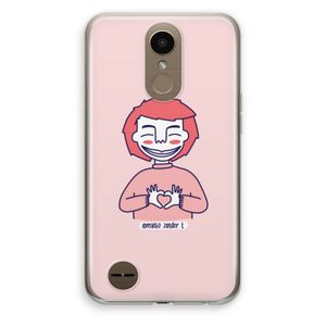 Hartje: LG K10 (2017) Transparant Hoesje