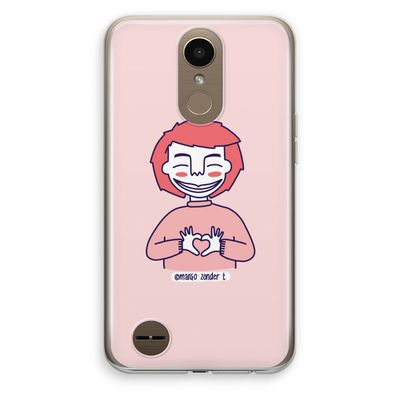 Hartje: LG K10 (2017) Transparant Hoesje