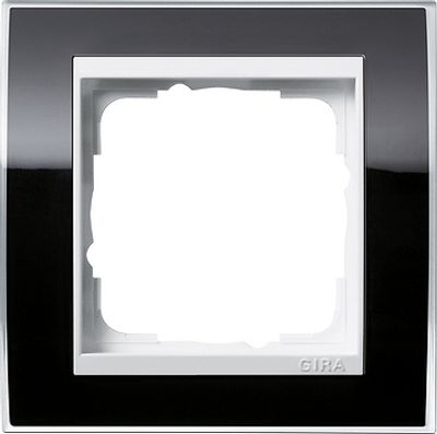 Gira Event Clear Zwart / Zuiverwit 1-voudig