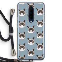 It's a Purrr Case: OnePlus 7 Pro Transparant Hoesje met koord