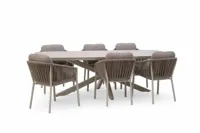 Trestino diningset valence caudry latte