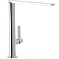 Wastafelkraan Tres Project | Opbouw | Draaibare uitloop | Mengkraan | Hoog model | 1-hendel | Rond | Chroom
