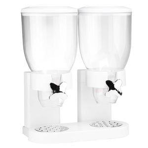 HI ontbijtgranen dispenser 2 x 3,5 l wit