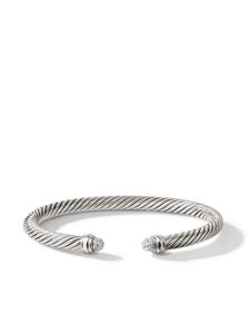 David Yurman bracelet Cable Classics en argent sterling serti de diamants