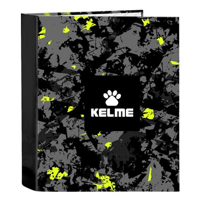 Ringmap Kelme Jungle Zwart Grijs Limoen A4 (27 x 33 x 6 cm)