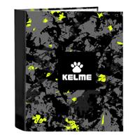 Ringmap Kelme Jungle Zwart Grijs Limoen A4 (27 x 33 x 6 cm)