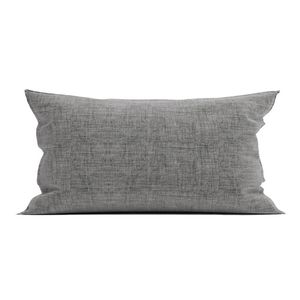 Zo Home Lino Kussensloop Linnen Look - dark grey 40x80cm