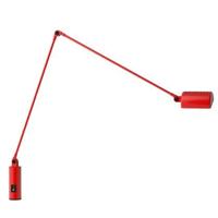 Lumina Daphine bureaulamp met tafelschroef matt red