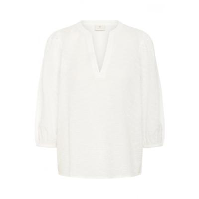 Kaffe - Wit | unisex | Blouse | Wit | 40 | regular | Kamst mode