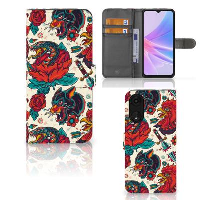 Telefoonhoesje met foto voor OPPO A78 5G | A58 5G Old Skool | Portemonnee hoesje
