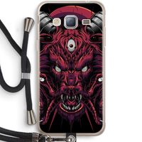 Hell Hound and Serpents: Samsung Galaxy J3 (2016) Transparant Hoesje met koord