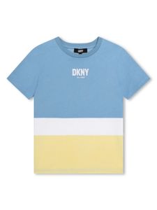 Dkny Kids t-shirt en coton à design colour block - Bleu