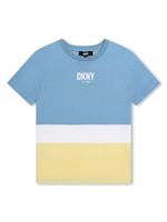 Dkny Kids t-shirt en coton à design colour block - Bleu