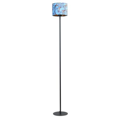Masterlight Zwarte vloerlampVenus 150cm met Butterfly lampenkap - 1470-05-VL-130