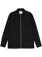 Jil Sander surchemise à fermeture zippée - Noir