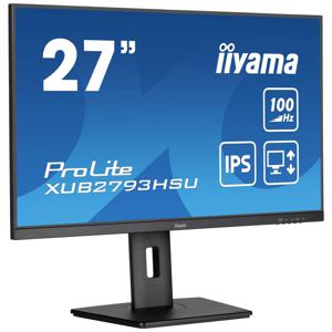 Iiyama XUB2793HSU-B6 LED-monitor Energielabel E (A - G) 68.6 cm (27 inch) 1920 x 1080 Pixel 16:9 1 ms HDMI, DisplayPort, Hoofdtelefoon (3.5 mm jackplug), USB