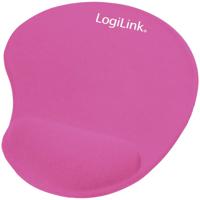 LogiLink ID0027P Muismat met polssteun Ergonomisch Pink