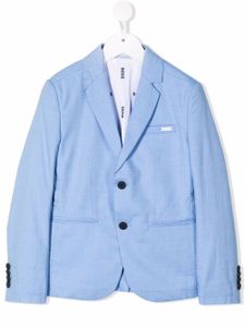 BOSS Kidswear blazer à revers crantés - Bleu