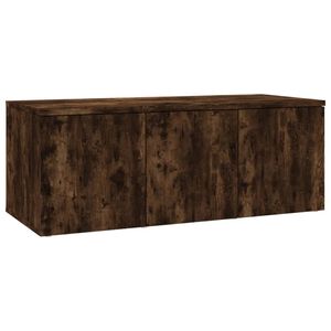 vidaXL Tv-meubel 80x34x30 cm bewerkt hout gerookt eikenkleurig