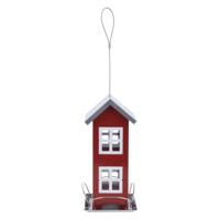 Pro Garden Vogelvoedersilo - rood - voederplek - 27 cm