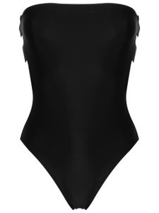 Gloria Coelho maillot de bain bustier à découpe - Noir