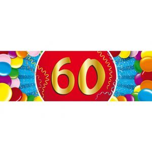 Leeftijdversiering 60 jaar sticker