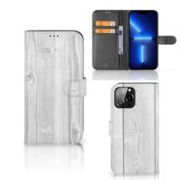 iPhone 13 Pro Max | Book Style Case | White Wood