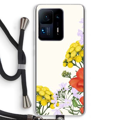 Wilde bloemen: Xiaomi Mi Mix 4 Transparant Hoesje met koord