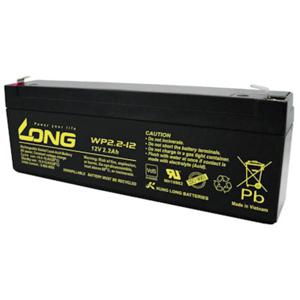 Long WP2.2-12 Loodaccu 12 V 2.2 Ah Loodvlies (AGM) (b x h x d) 178 x 66 x 34 mm Kabelschoen 4.8 mm VDS-certificering, Geringe zelfontlading, Onderhoudsvrij