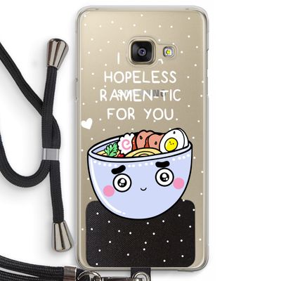 I'm A Hopeless Ramen-Tic For You: Samsung Galaxy A3 (2016) Transparant Hoesje met koord