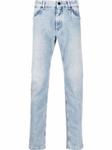 FENDI jean droit à taille mi-haute - Bleu