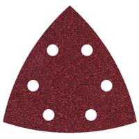 Wolfcraft 1851100 Deltaschuurpapier Met klittenband, Geperforeerd Korrelgrootte (num) 60 Hoekmaat 95 mm 25 stuk(s)