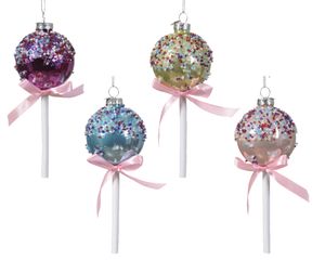 Lolly glas d6 cm a4 kerst - Decoris