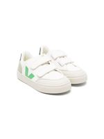 VEJA Kids touch-strap leather sneakers - Blanc