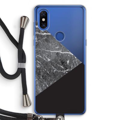 Combinatie marmer: Xiaomi Mi Mix 3 Transparant Hoesje met koord
