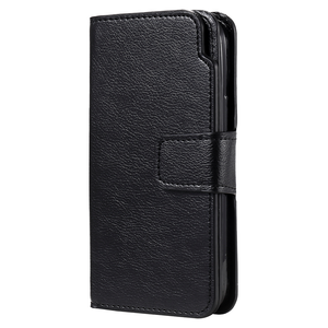 iPhone 15 Pro Max hoesje - Bookcase - Pasjeshouder - Portemonnee - Luxe - Kunstleer - Zwart