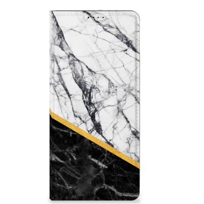 OPPO X6 Pro | Standcase | Marmer Wit Zwart - Origineel Cadeau Man