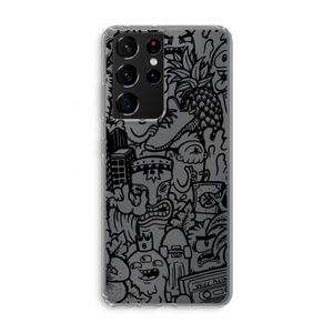 Vexx Black Mixtape: Samsung Galaxy S21 Ultra Transparant Hoesje