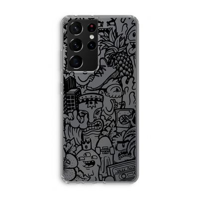 Vexx Black Mixtape: Samsung Galaxy S21 Ultra Transparant Hoesje