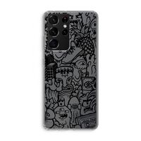 Vexx Black Mixtape: Samsung Galaxy S21 Ultra Transparant Hoesje