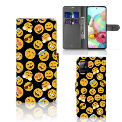 Samsung Galaxy A71 | Telefoon Hoesje | Emoji | Portemonnee hoesje