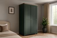 Home365 Kledingkast Elvas - Donkergroen - 2-Deurs
