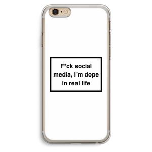 I'm dope: iPhone 6 Plus / 6S Plus Transparant Hoesje