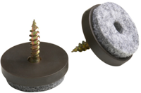 Metafranc parketglijder+stift 20mm br 20st nl - wu0644206