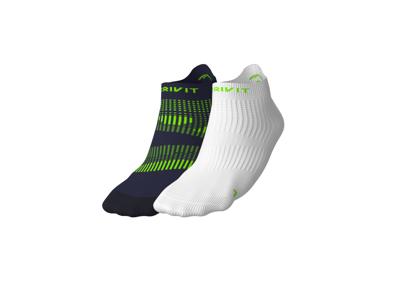 CRIVIT 2 Paar hardloopsokken (Donkerblauw/wit, 41/42)