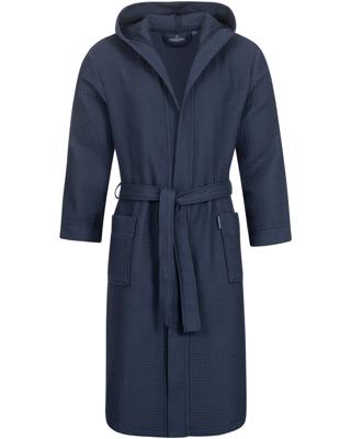 Morgenstern Morgenstern badjas Andrea wafelstof met Capuchon 120cm Navy S