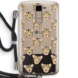 Tijger: LG K10 (2016) Transparant Hoesje met koord
